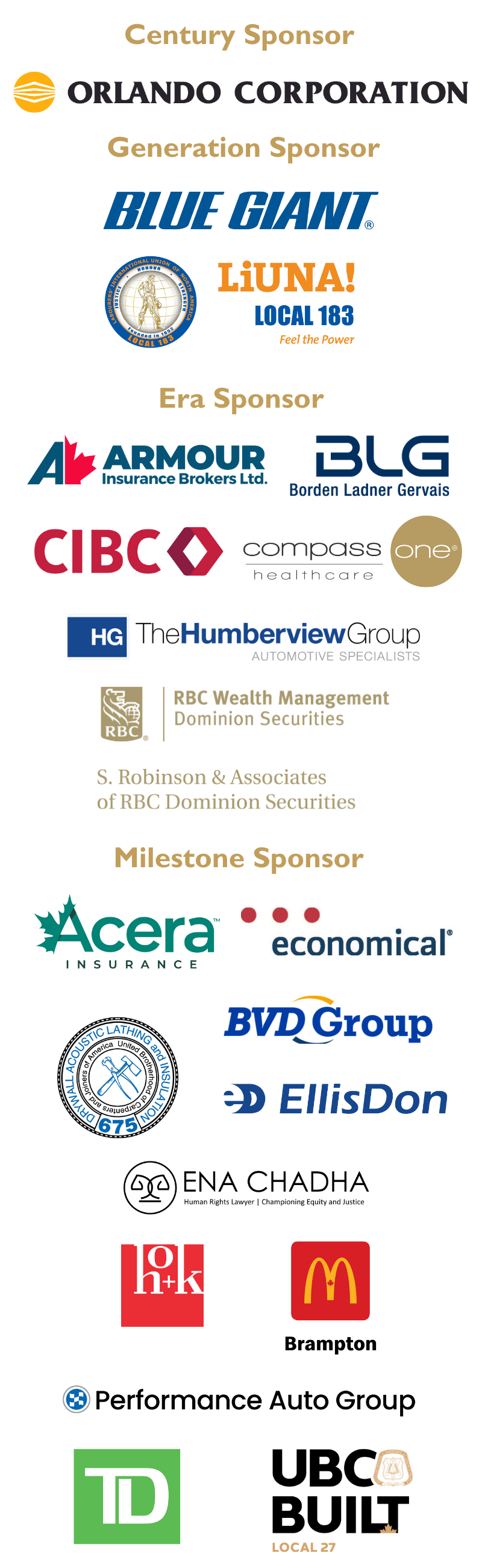 Our Sponsors